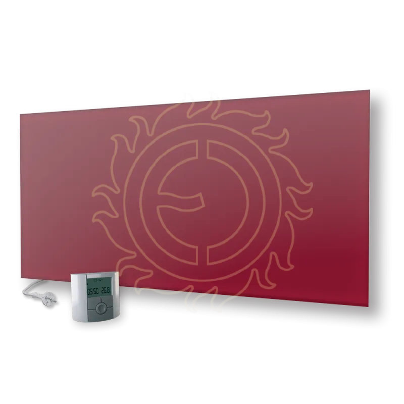 FENIX ECOSUN 600 GS+ Wine Red - Skleněný panel 600 W, vínově červený, s bezdrátovým přijímačem, nízk
