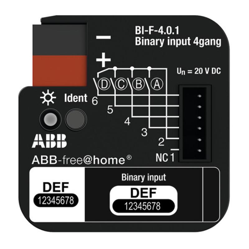 ABB 2CDG510003R0011 - Modul binárních vstupů 4násobný, zapuštěný