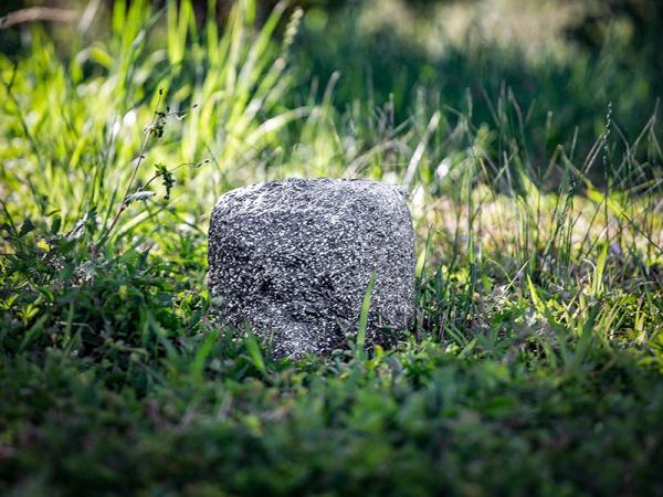 PANLUX PN42000003 - STONE 2ZT zahradní elektro- kámen (2x zásuvka,1x časovač, šedá