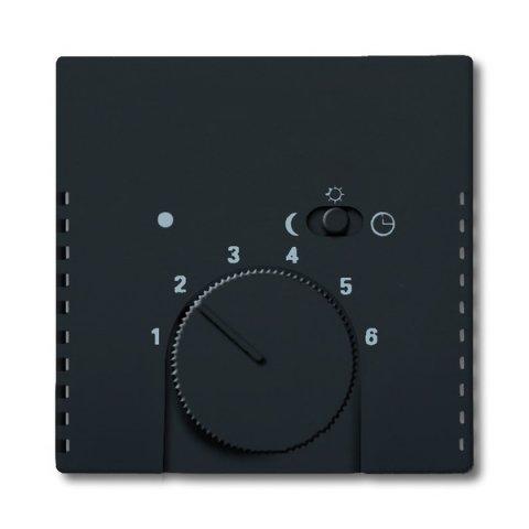 ABB 2CKA001710A3909-Kryt termostatu prostor, otoč. ovl,mech.černá (Fut Lin,B-Axc)
