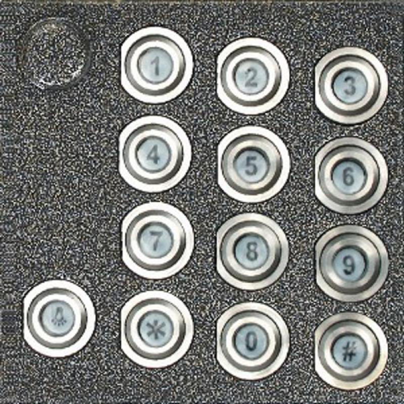 TESLA STROPKOV 4FN 231 19.2/P - Modul číselnice UDV KARAT s podsvícenými tlačítky (antika