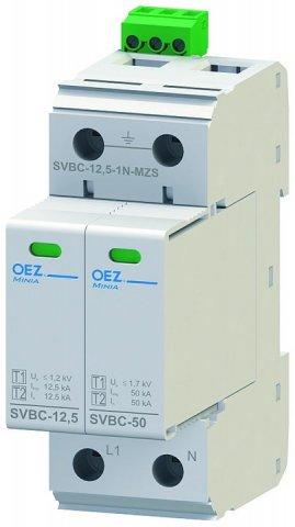 OEZ SVBC-12,5-1N-MZS - Kombinovaný svodič bleskových proudů a přepětí  (40618)
