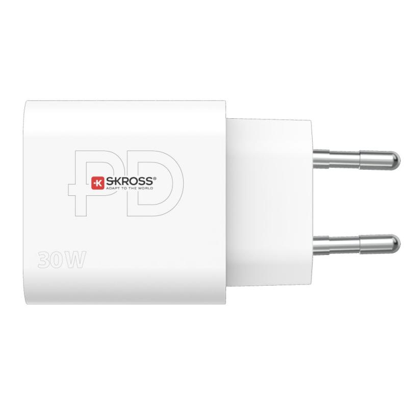 SKROSS USB-C nabíjecí adaptér Power charger 30W EU, Power Delivery, typ C