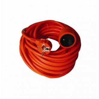Solight prodlužovací kabel - spojka, 1 zásuvka, oranžová, 25m
