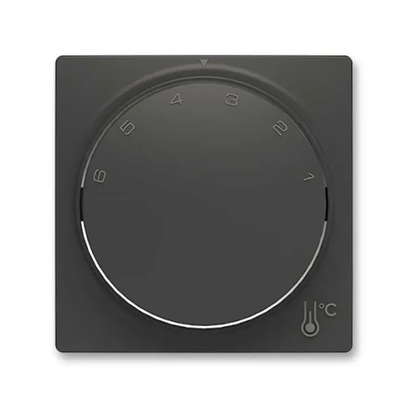 ABB Zoni 3292T-A00300 237 - Kryt přístroje termostatu, s upevňovací maticí, matná černá