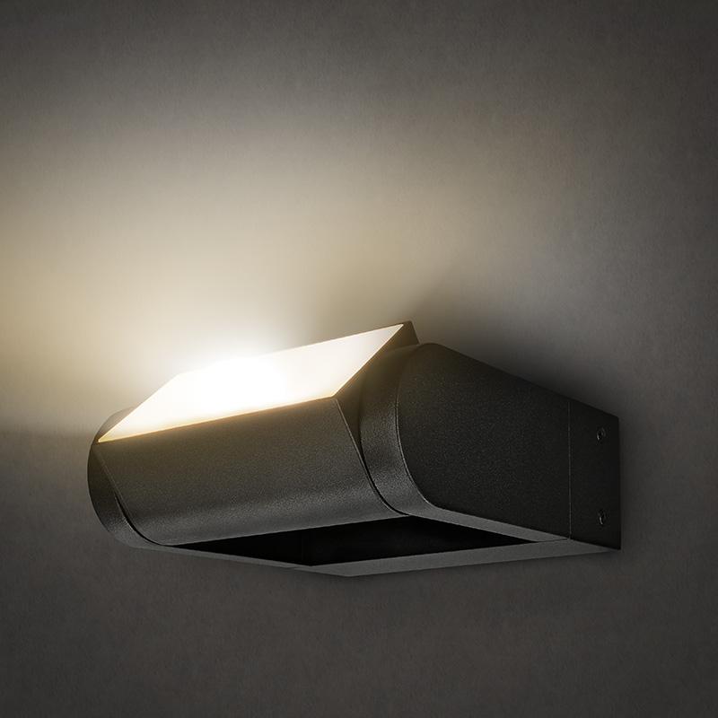 Solight LED venkovní nástěnné osvětlení Crotone, 7W, 450lm, 3000K, náklopné