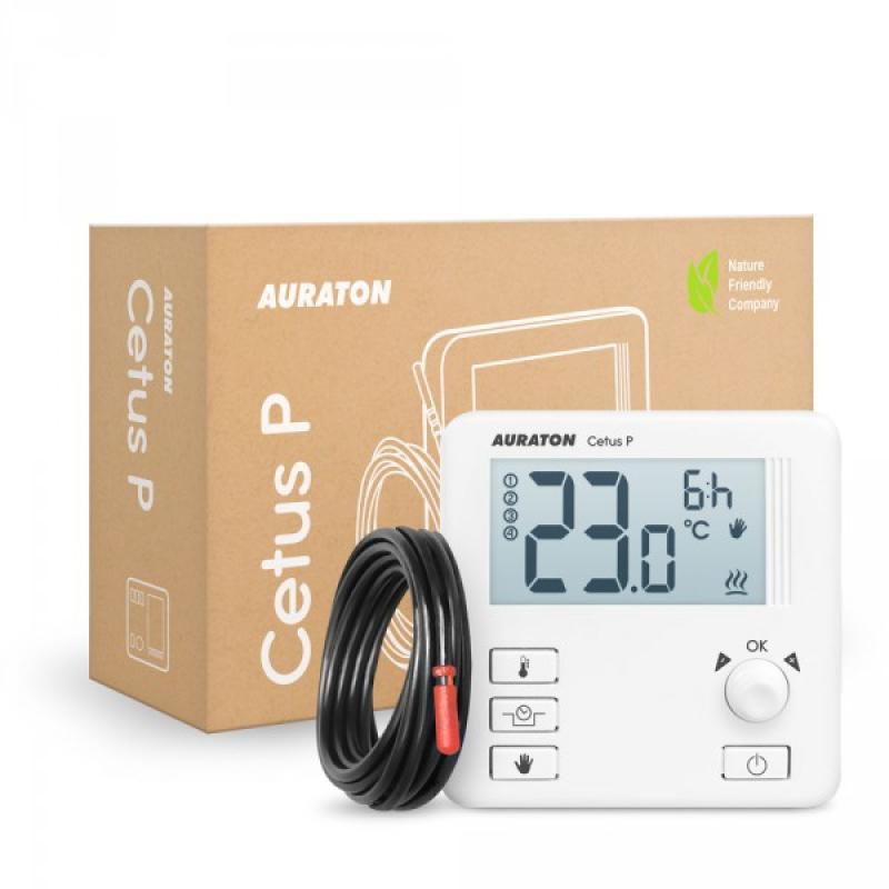 AURATON Cetus P (3013 PC) - termostat s nastavitelným poklesem, externí čidlo 2,5m