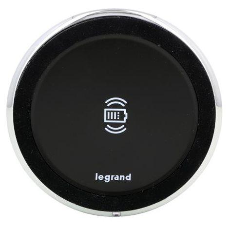 LEGRAND Incara 077643L - Disq 80 QI, samostatná bezdrátová nabíječka s výkonem 15 W,černá