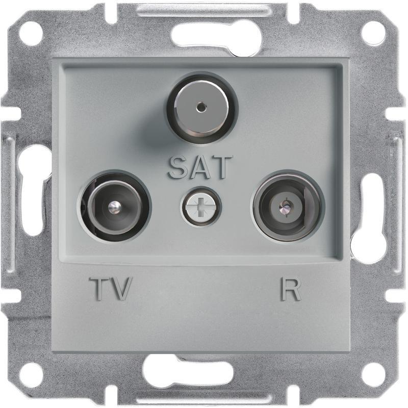 SCHNEIDER Asfora EPH3500161 Zásuvka TV-R-SAT, koncová, aluminium