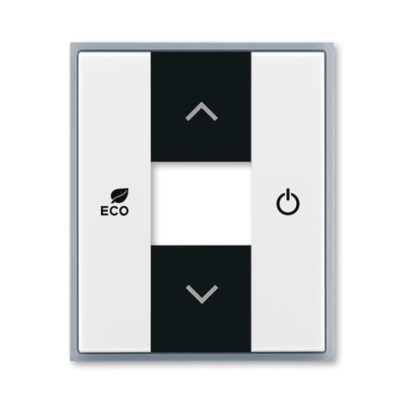 ABB 6220E-A03000 04 - Kryt pro termostat prostorový, bílá/ledová šedá, Element