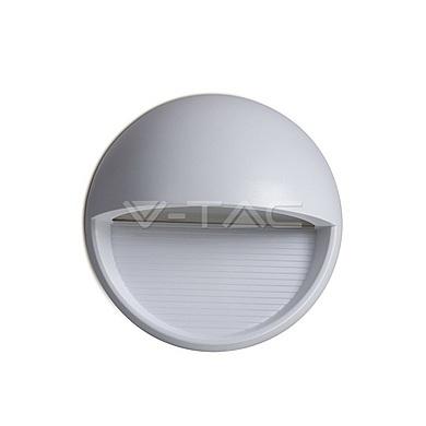 3W LED Step Light Grey Body Round Warm White,  VT-1182