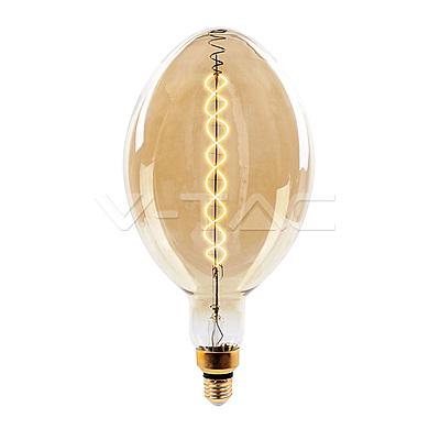 LED Bulb - 8W Double Filament E27 BF180 Amber Dimmable 2000K, VT-2168D