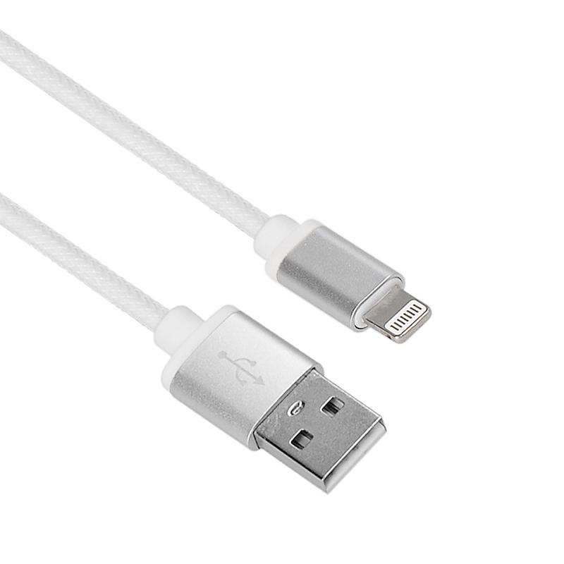 Solight lightning kabel, USB 2.0 A konektor - Lightning konektor, silikon, 2m