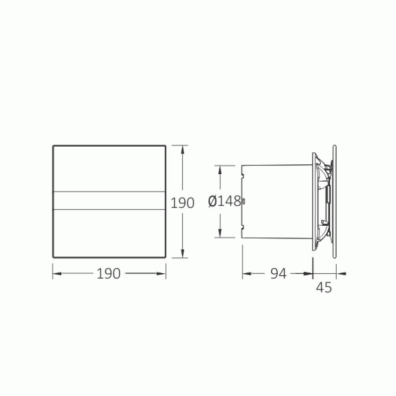 CATA e150 G-Ventilátor axiální na zeď či do stropu (00902000)