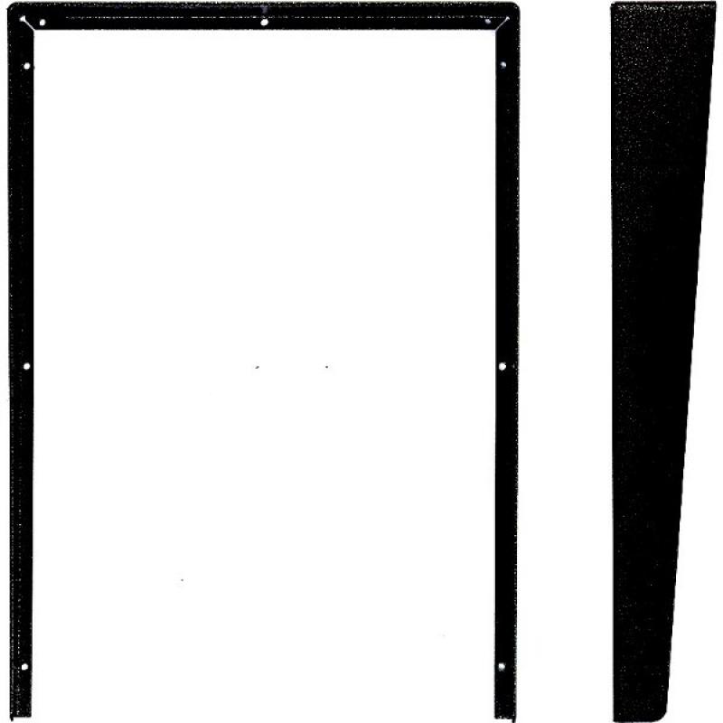 TESLA STROPKOV 4FA 690 26.5 - Stříška KARAT vertikální pod omítku VPO 6 rám (antika černá)