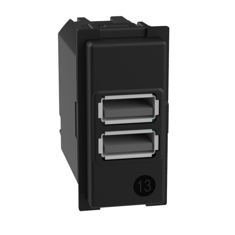 BTICINO Living Now K4191AA - Nabíječka USB A+A, 15W, 2 porty, 1M