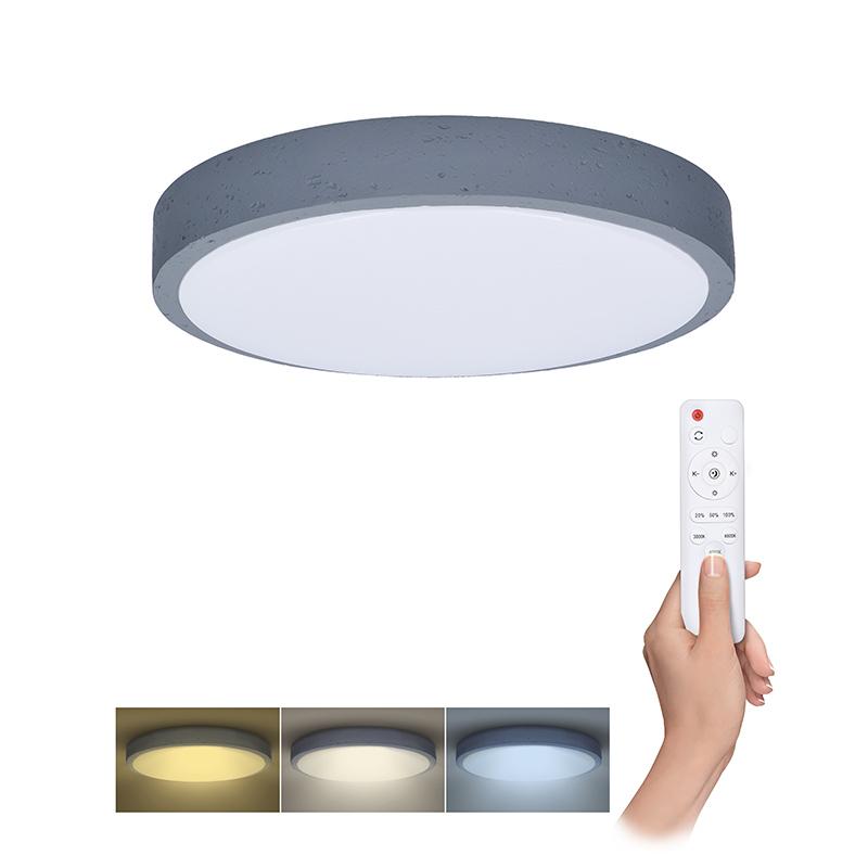 Solight LED osvětlení s dálkový ovladačem Grey , 48W, 3360lm, 38cm, změna chromatičnosti, stmívateln