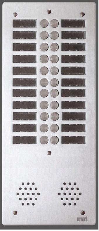 URMET AV2022P Vandalizmu odolný tlačítkový panel, 22 tlačítek, 2 sloupce