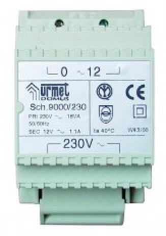 URMET 9000/230 Zdroj 230 V, 18 VA,3 DIN moduly