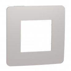SCHNEIDER Unica NU280224 - Studio Color - Krycí rámeček jednonásobný, světle šedá/bílá
