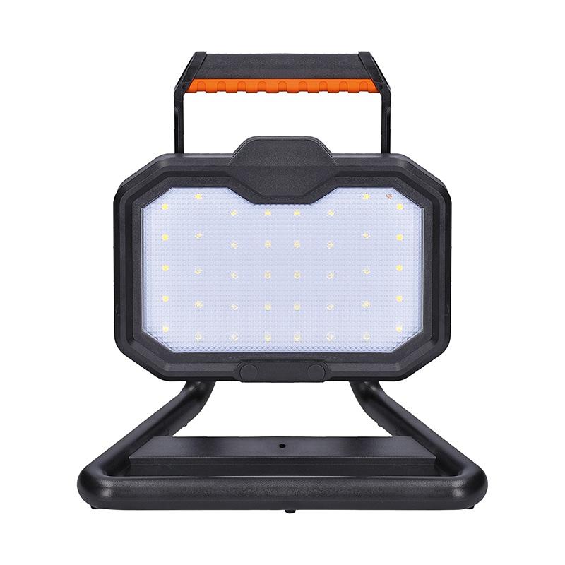 Solight LED reflektor 20W, přenosný, nabíjecí, 2000lm, oranžovo-černý