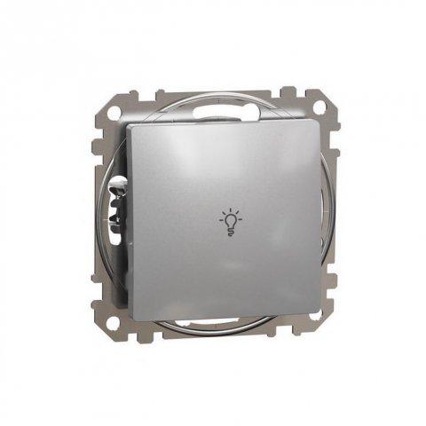 SCHNEIDER Sedna  SDD113132 - Tlačítko 1/0 "světlo", Aluminium