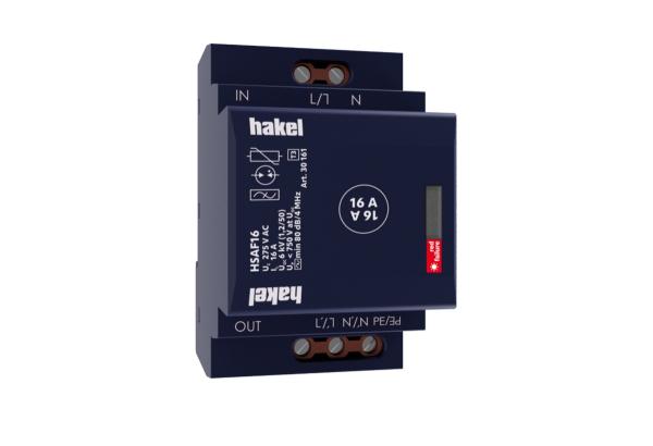 HAKEL 30161 HSAF16 SPD - Dvoustupňový svodič přepětí typu T3 s VF filtrem