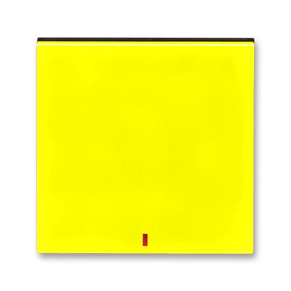 ABB Levit 3559H-A00655 64 Kryt jednoduchý,průz. červený, žlutá/kouřová černá
