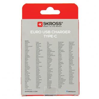 SKROSS USB nabíjecí adaptér SKROSS Type-C Euro, 5400mA max.
