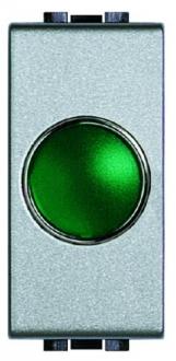 Bticino LIVING.LIGHT NT4371V - Signalizační kontrolka zelená pro LED signálky, 1M, Tech
