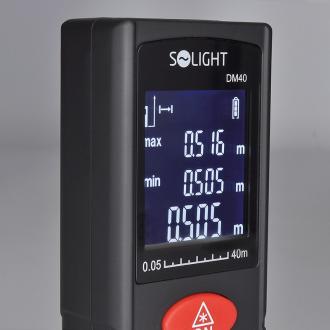 Solight laserový měřič vzdálenosti, 0,05 - 40m
