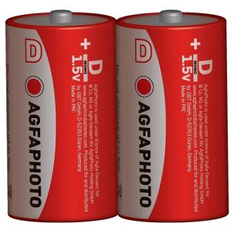 AgfaPhoto zinková baterie R20/D, shrink 2ks