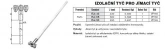 TREMIS ITJc 93 -  Izolační tyč pro jímací tyč 930mm FeZn/GFK (VP165)