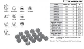 TREMIS VS010 - Štítek označení hromosvodu č.3, plast