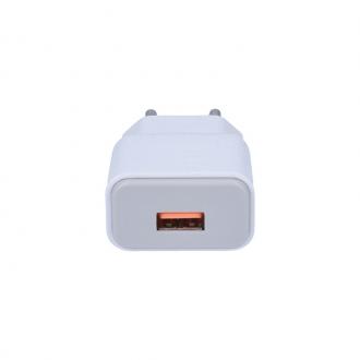 Solight USB nabíjecí adaptér, fast charge: 1xUSB Qualcomm, 5V2A/9V1.5A/12V1A, AC 230V