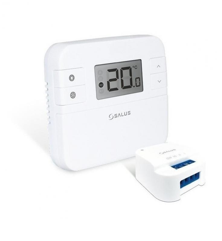 SALUS RT510SR-Programovatelný termostat týdenní s dálkově spínaným relátkem, napáj 2xAA