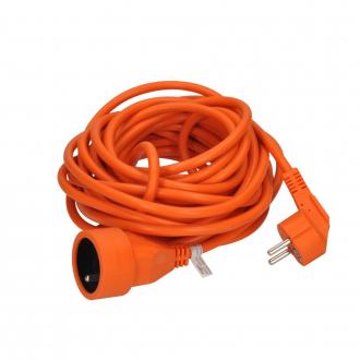 Solight prodlužovací kabel - spojka, 1 zásuvka, oranžová, 7m