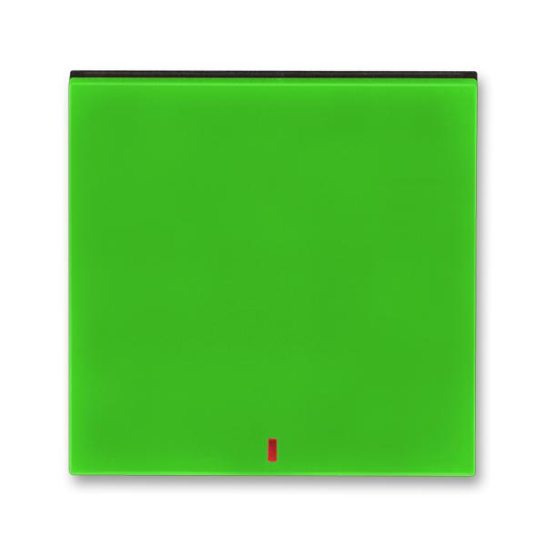 ABB Levit 3559H-A00655 67 Kryt jednoduchý,průz. červený, zelená/kouřová černá