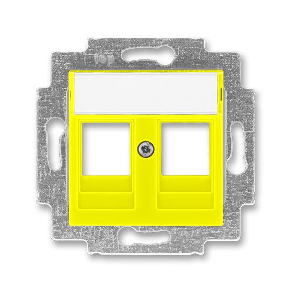 ABB Levit 5014H-A01018 64 Kryt zásuvky komunikační, žlutá