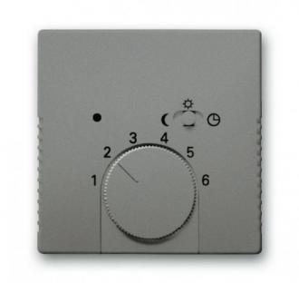 ABB Solo 2CKA001710A3848 - Kryt termostatu s otočným ovládáním, metalická šedá