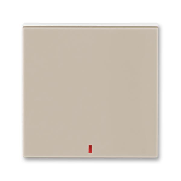 ABB Levit 3559H-A00655 18 Kryt jednoduchý,průz. červený, macchiato/bílá