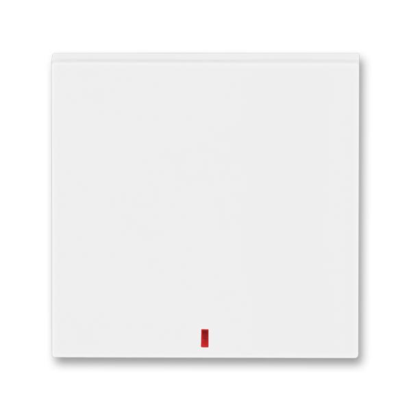 ABB Levit 3559H-A00655 03 Kryt jednoduchý,průz. červený, bílá/bílá