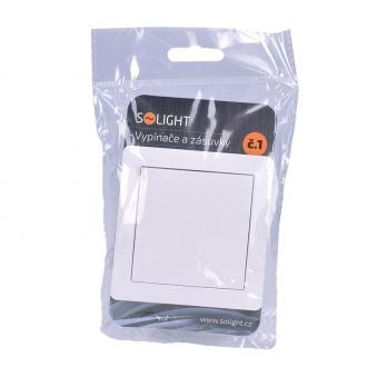Solight vypínač Slim č. 1 jednopólový, bílý