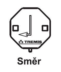 TREMIS VS075 - Štítek označení hromosvodu - označení směru (levé), plast