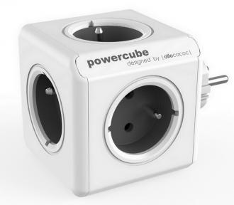PowerCube Original, rozbočovací zásuvka, 5 zásuvek, šedá