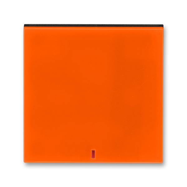 ABB Levit 3559H-A00655 66 Kryt jednoduchý,průz. červený, oranžová/kouřová černá