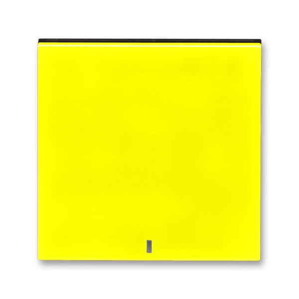 ABB Levit 3559H-A00653 64 Kryt jednoduchý, průzor čirý, žlutá/kouřová černá