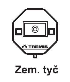 TREMIS VS065 - Štítek označení hromosvodu - zemnící tyč, plast