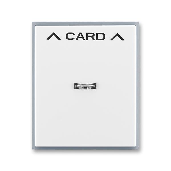 ABB Element 3559E-A00700 04 Kryt sp. kartového, průzor, bílá / ledová šedá