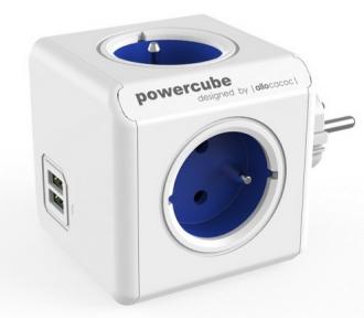 PowerCube ORIGINAL USB - zásuvka rozbočovací, modrá